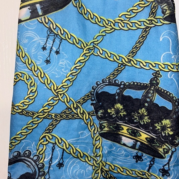 VINTAGE Y2K 2000’s CROWN ROYAL COBALT BLUE CHAIN STRETCHY TANK TOP - Picture 3 of 10